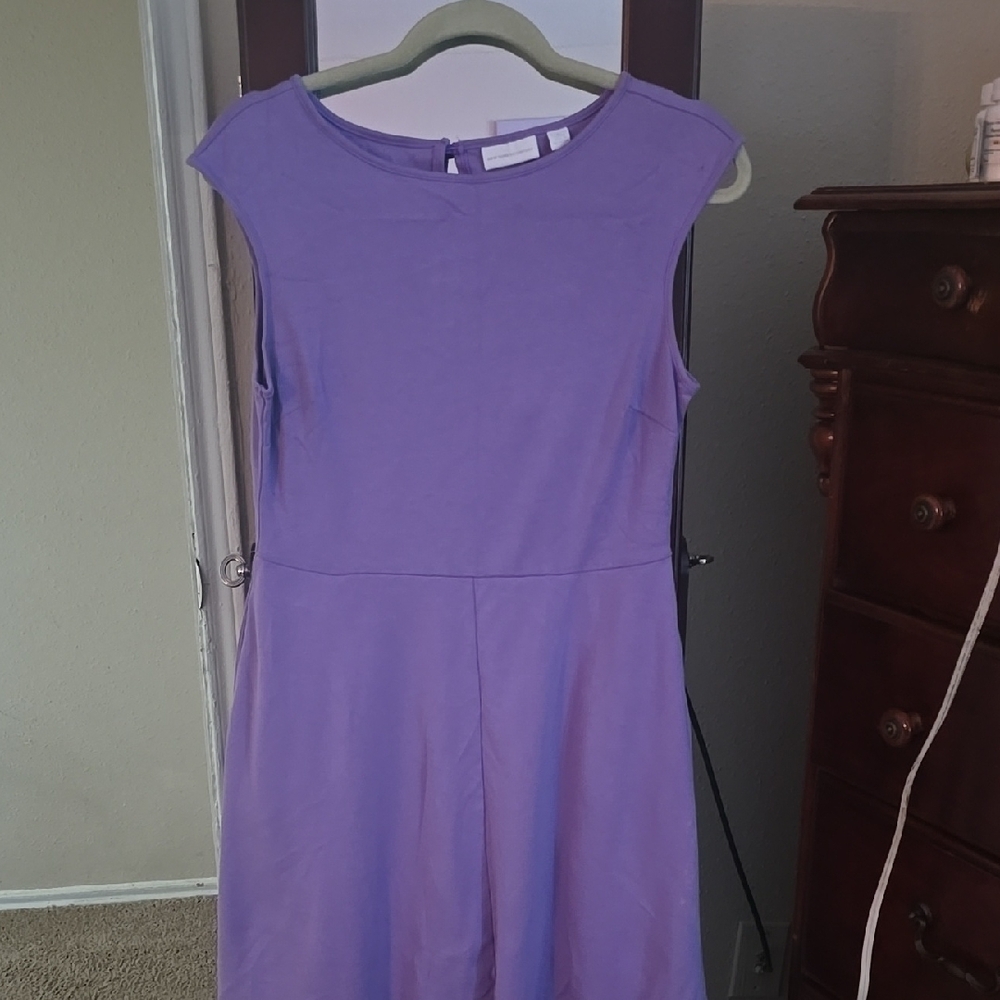 New York & Company Lavender Midi Dress